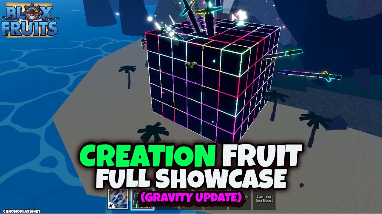 NEW Creation Fruit FULL SHOWCASE! (Blox Fruits Gravity Update) (Barrier Rework)
