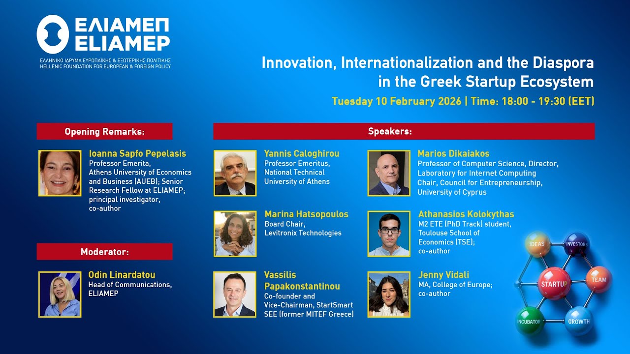 Innovation, Internationalization and the Diasporain the Greek Startup Ecosystem