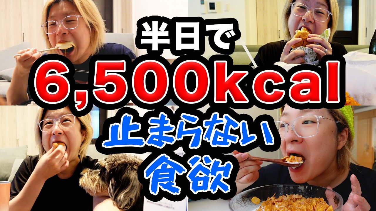 【食欲爆発】ただのPMSの女が無心に食いまくる動画。【酒嫁】