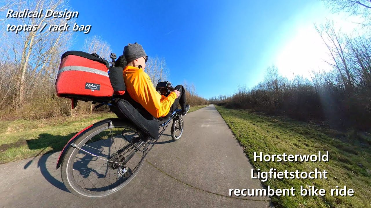 Radical Design rack bag / toptas | recumbent bike ride | ligfietstocht Horsterwold