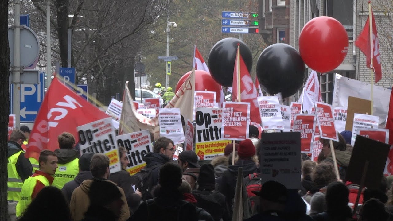Tilburgse studenten protesteren tegen schuldenstelsel