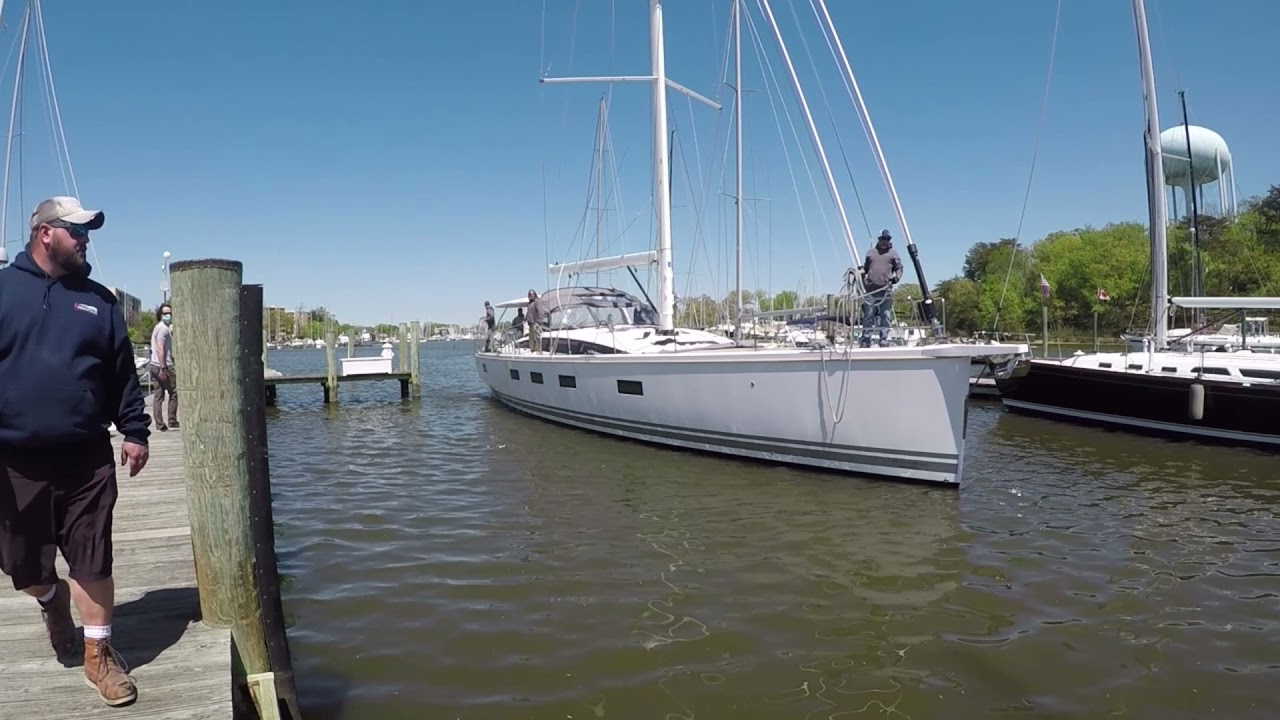 Launching the Jeanneau 64