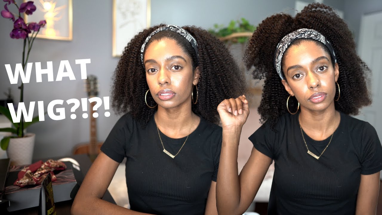 WHOSE HAIR IS THIS?!?!😱 | HEADBAND WIG - Curly Me