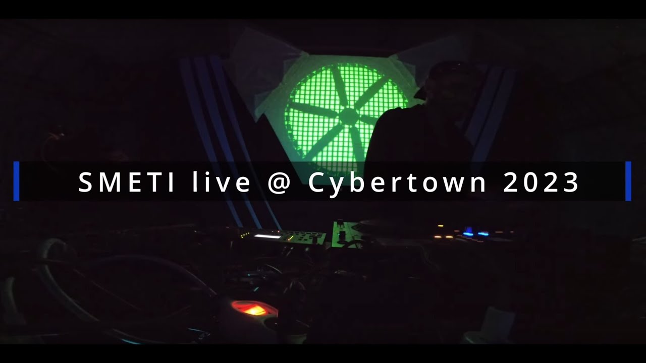 SMETI live @ Cybertown 2023 | Raketová základna Bratronice | Techno Liveset | Elektron, Dreadbox |