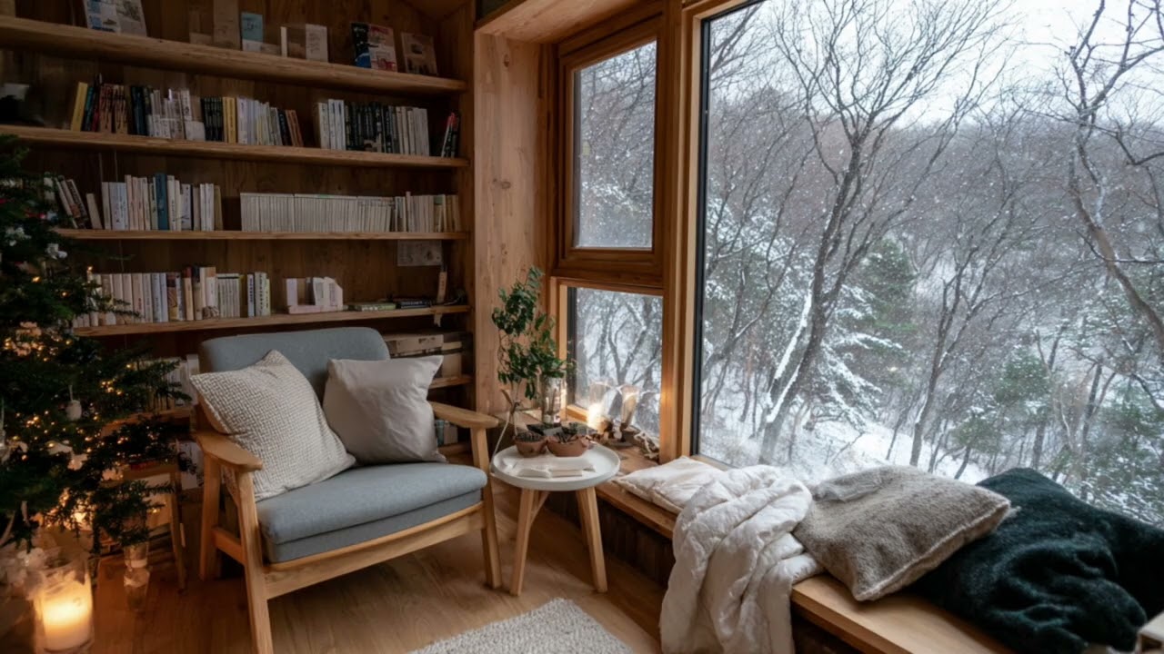 [중간광고없음] 🌨️눈 내리는 창가에서 혼자 듣는 겨울 피아노🎹 | Quiet Winter Piano