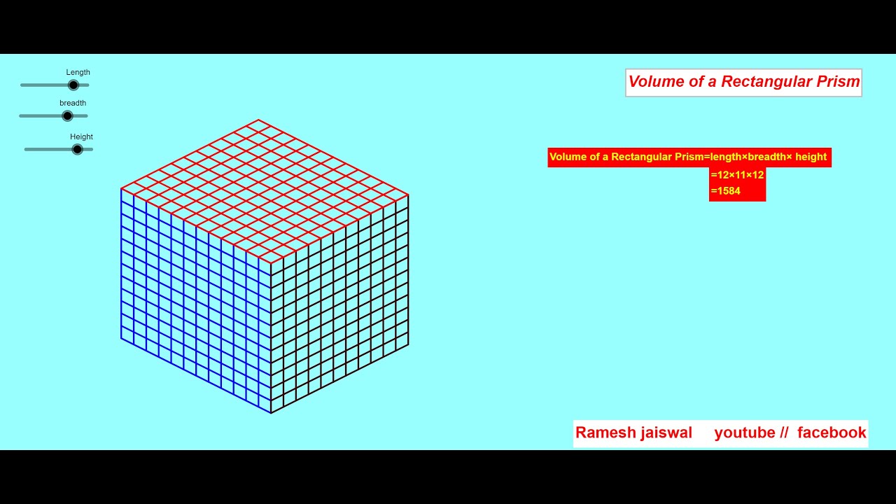 How to construct  volume of a rectangular prism  use GeoGebra