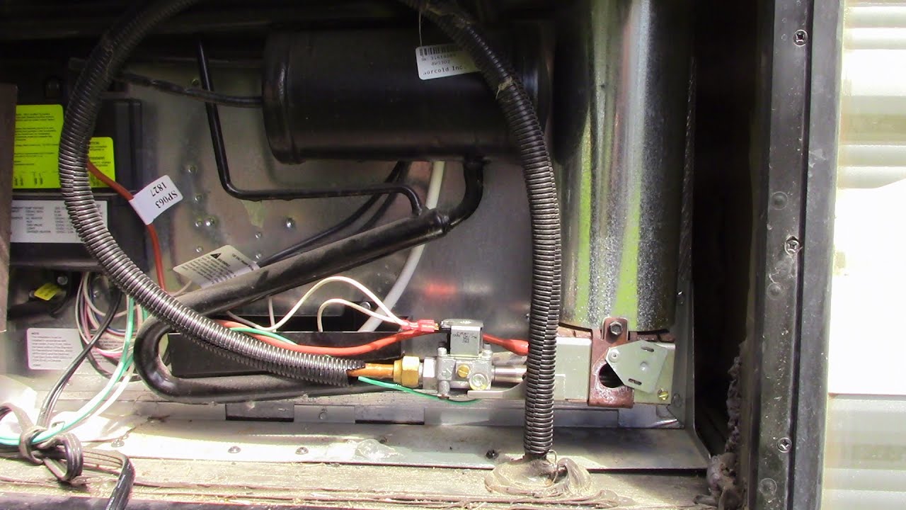 Norcold RV refrigerator flame flickering, cleaning the orifice, thermocouple  and burner