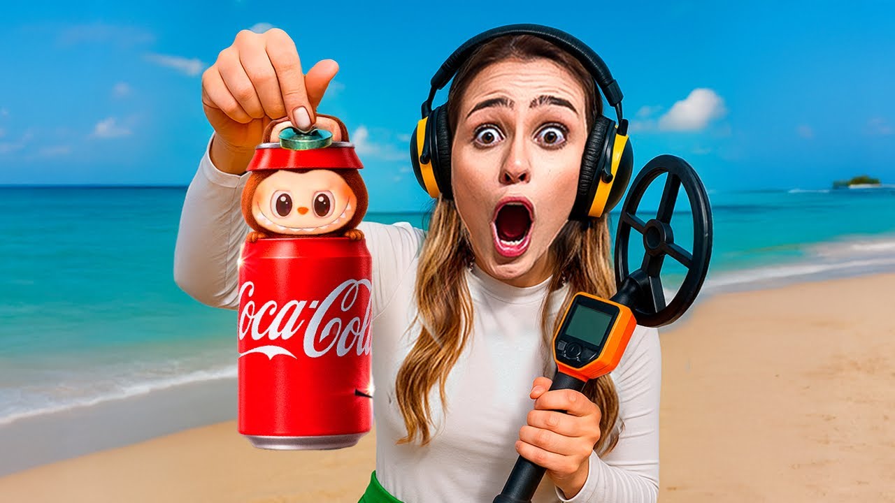 ENCONTREI UM LABUBU DA COCA COLA RARO USANDO O DETECTOR DE METAIS! 