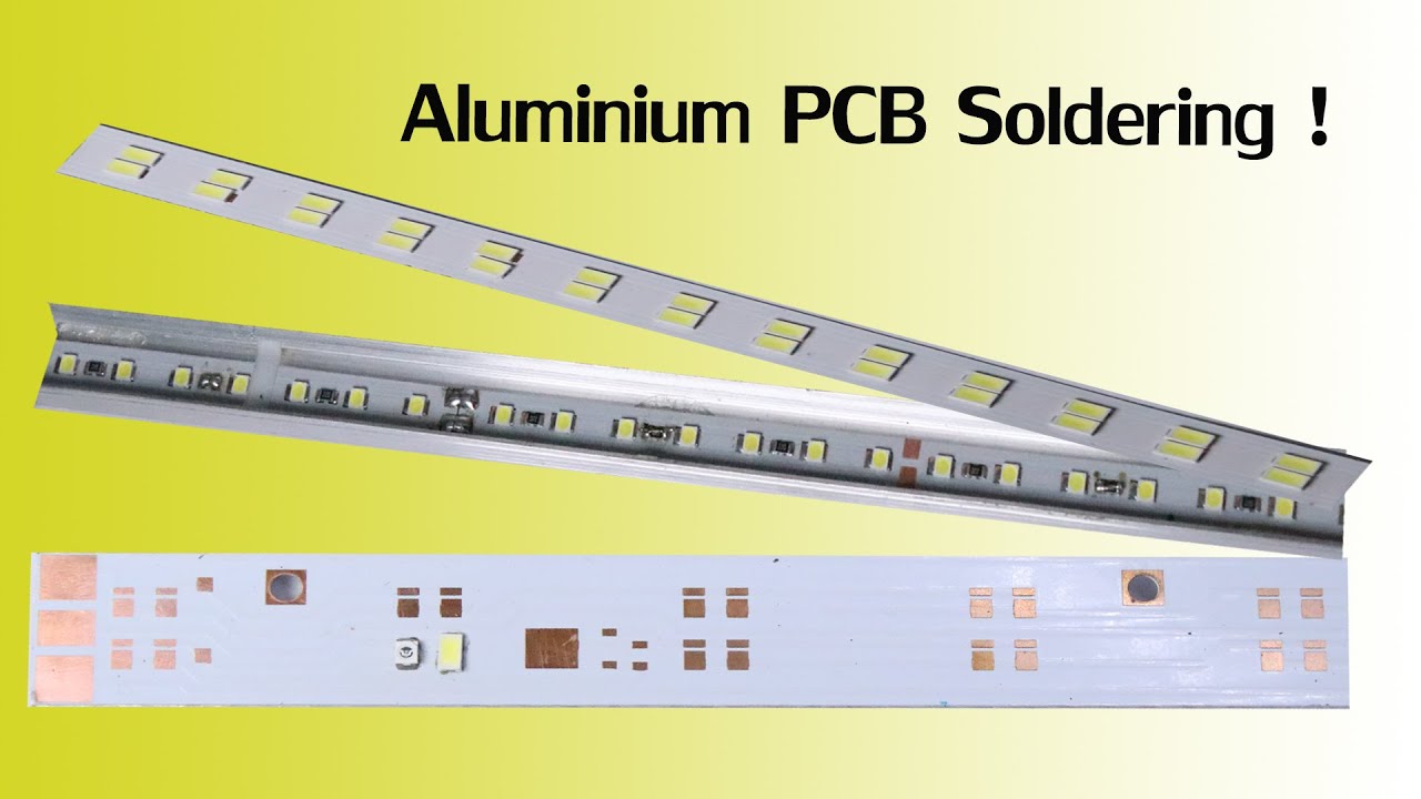 Soldering on Aluminium PCB?!  Place and Change SMD leds!