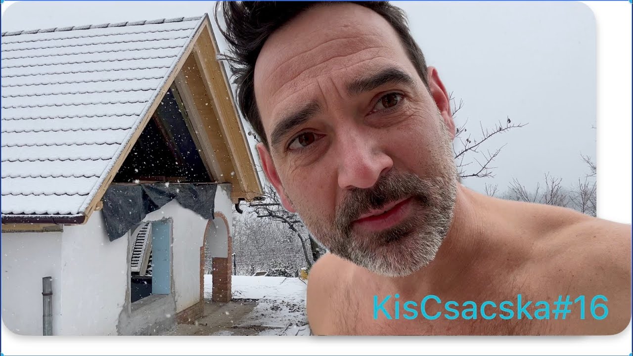 KisCsacska#16 bejövő áram, optikai kábel, árok ásás, Wim Hof, padlás fóliázás, főelosztó