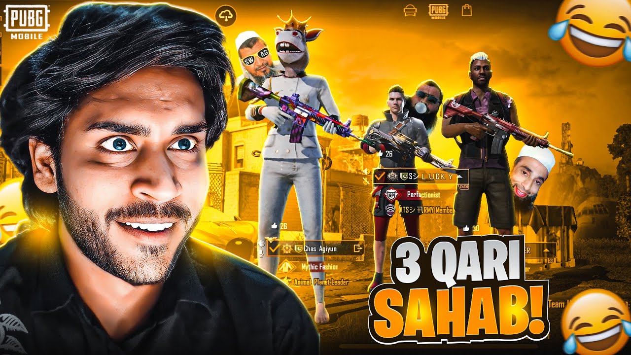 3 Qari Sahab 😂 Playing PubgMobile Together Gone Crazy 🔥
