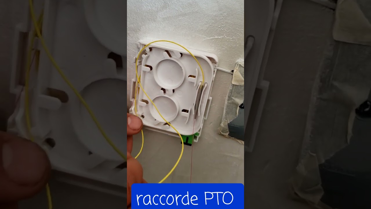 raccordement PTO (Prise Terminal Optique) #FTTH MAROC