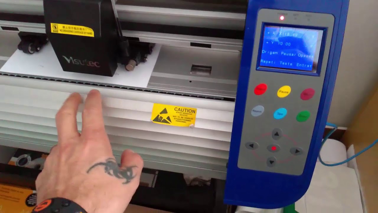 AJUSTANDO O CORTE DE CONTORNO PLOTTER COREL V740
