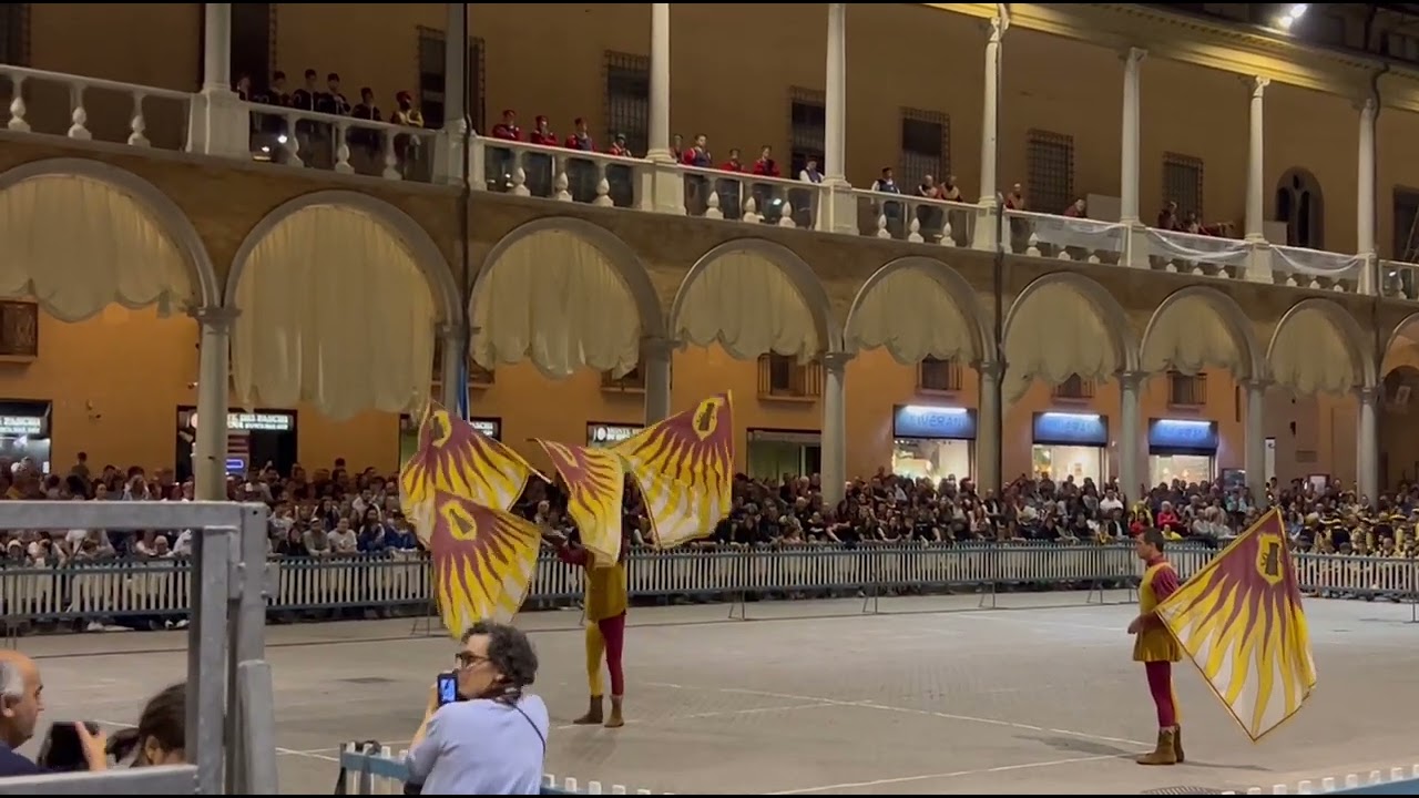 GARE INTERNE FAENZA 2023 SBANDIERATORI E MUSICI RIONE GIALLO SINGOLO