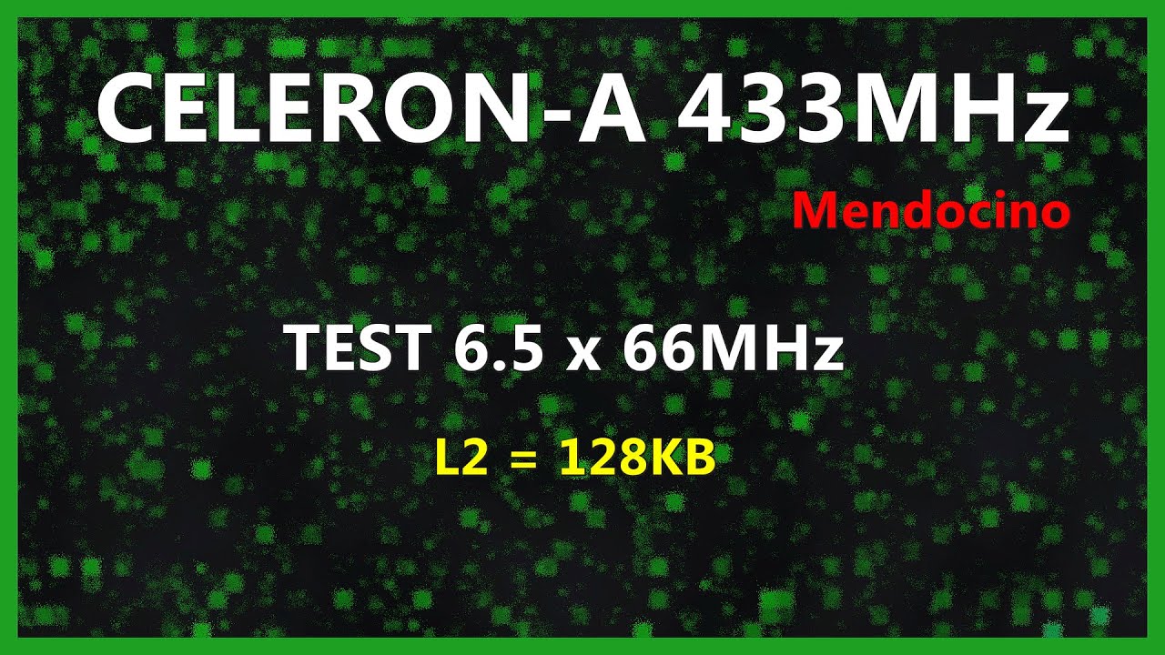 [slot1/s370] Zmagania Procesor&oacute;w: Intel Celeron-A 433/66 (Mendocino)