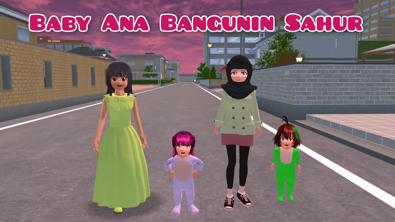 Baby Ana Bangunin Sahur | Drama Sakura School Simulator 