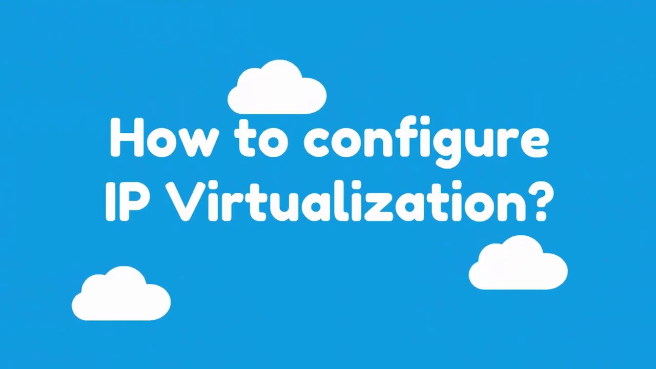 IP Virtulization from vCloudPoint vMatrix Server Manager