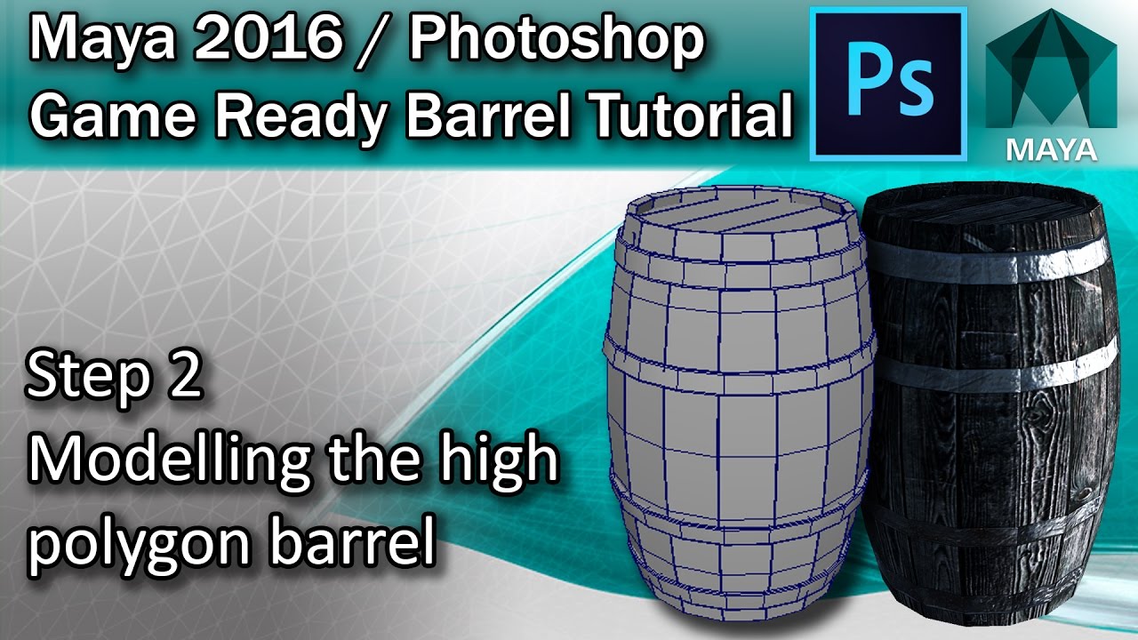 #2 Modelling the High Polygon Barrel - Maya High Poly to Low Poly Tutorial