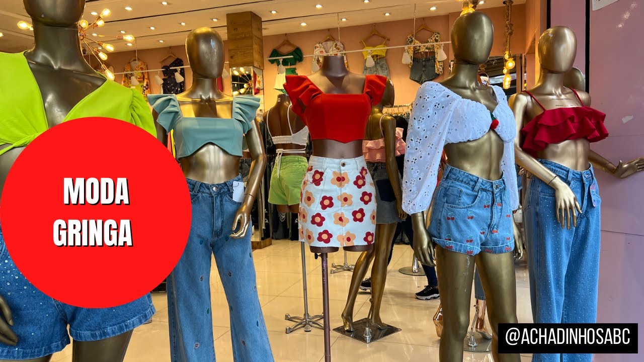 Moda Gringa: Cal&ccedil;as, shorts e saias jeans com aplica&ccedil;&otilde;es, Croppeds da loja @usesourcandy_