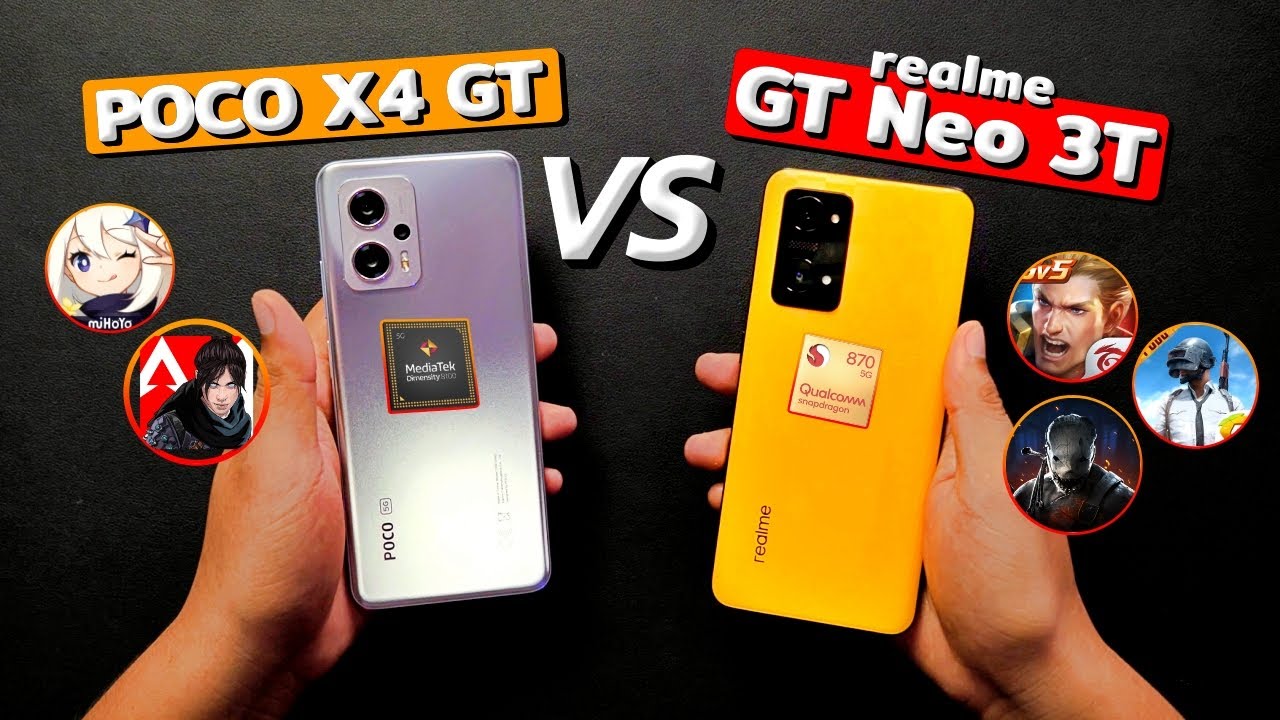 เทสเกม POCO X4 GT vs realme GT Neo 3T | สุดคนละแบบ แต่เล่นเกมดีเหมือนกันทั้งคู่ !!