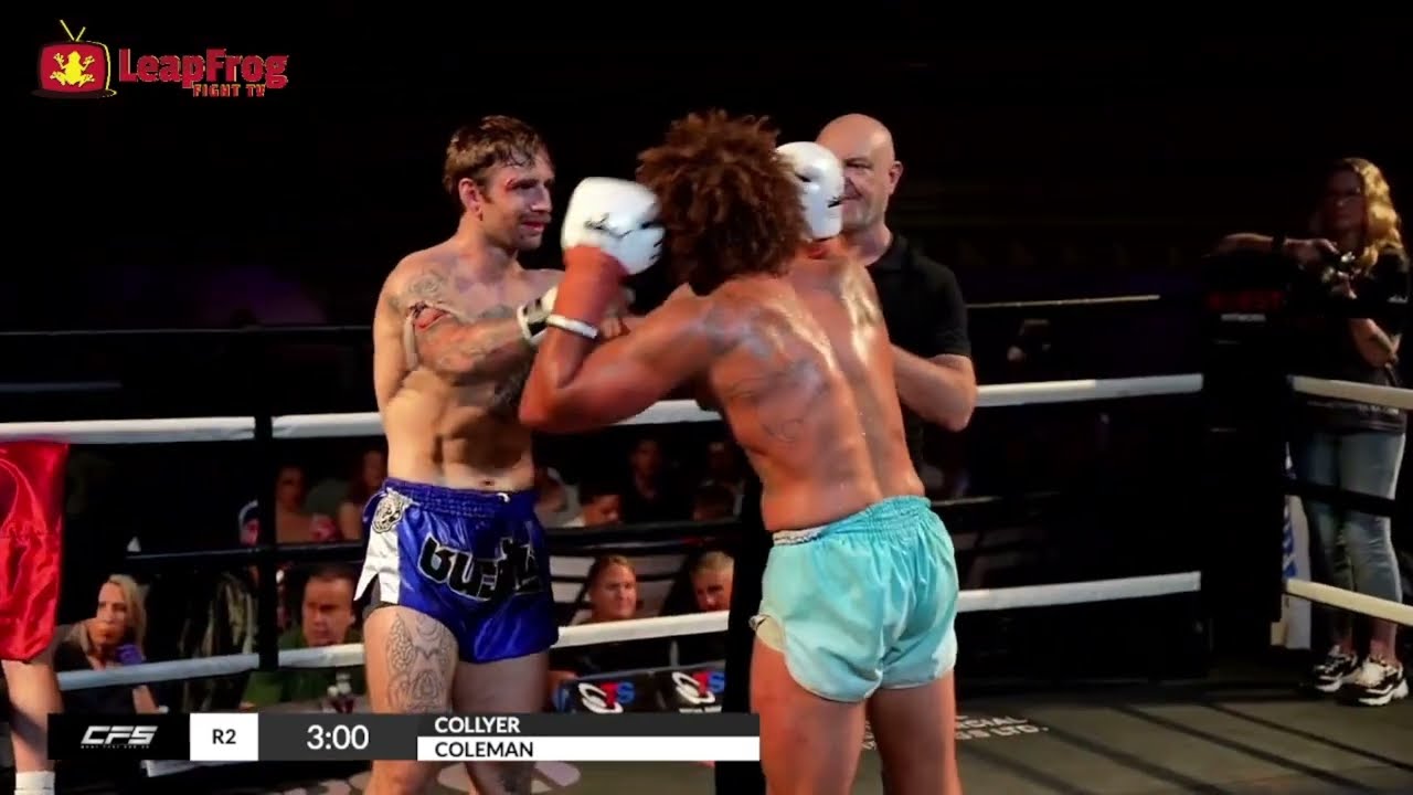 Michael Collyer Vs Junior Coleman   78kg A Class Muay Thai   Combat Fight Series