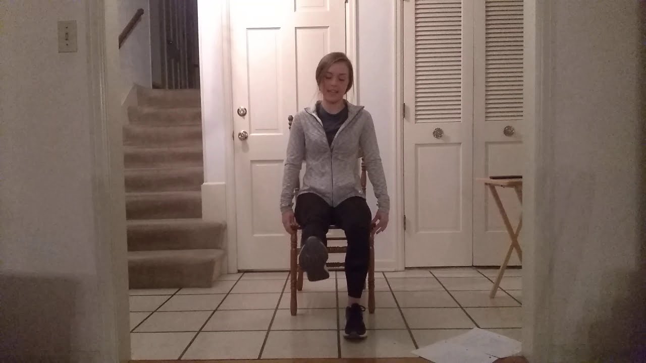 Seated Tap Dance Exercise for Stroke Survivors