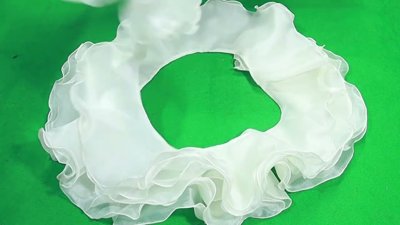 Three Layer Ruffle // Ruffle Dupatta Cutting / Designer Ruffle Dupatta Making At home#rqfashionqueen