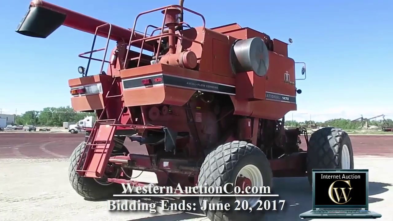 International Axial Flow Hillside Combine   Sells June 20th For Sale At Auction!