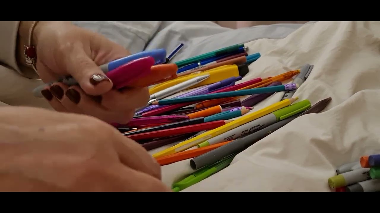 ASMR, ELÁSTICOS, LÁPICES, SONIDOS PARA DORMIR ✏️
