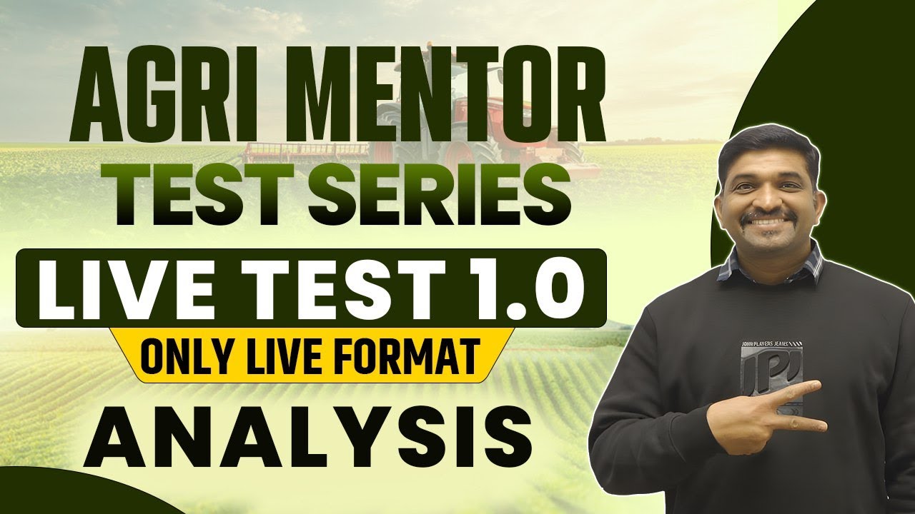 Agri. Mentor Test Series || Live Test 1.0  || Live Session with Pradip Warade Sir #bankingexam