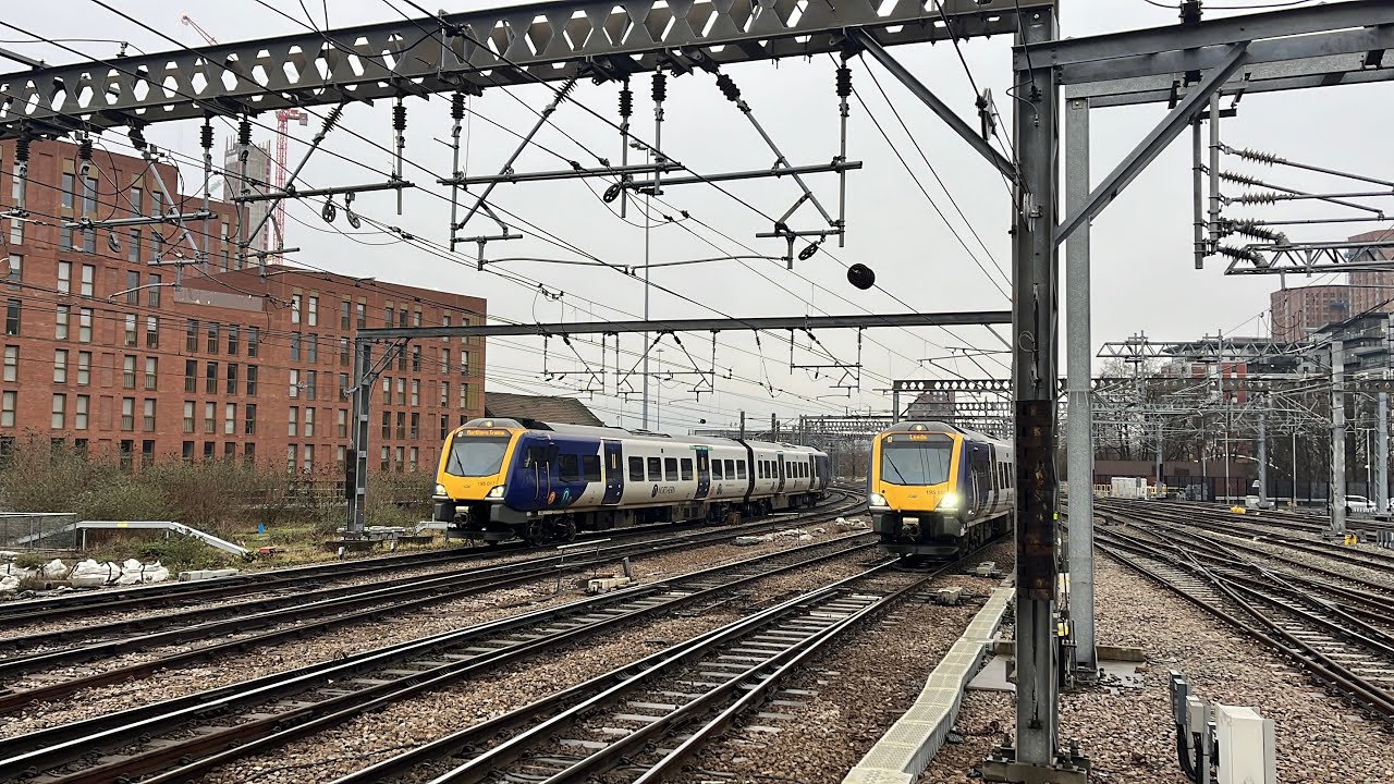 Trains at Leeds railway station 28/01/2025