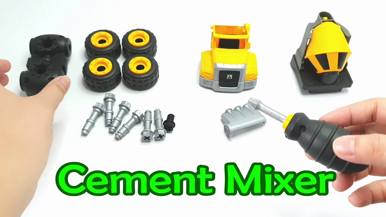 DIY Construction Toy Truck Cement mixer!