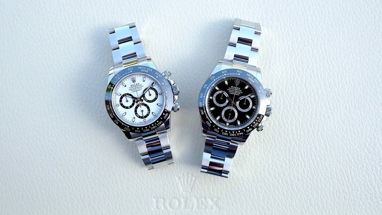 Rolex Steel Daytona: белый или черный циферблат?