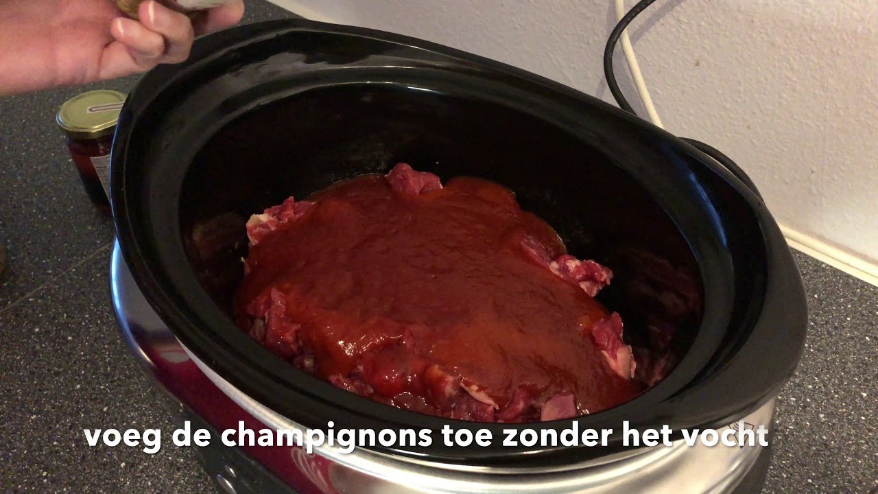 Goulashsoep uit de slowcooker / Crockpot
