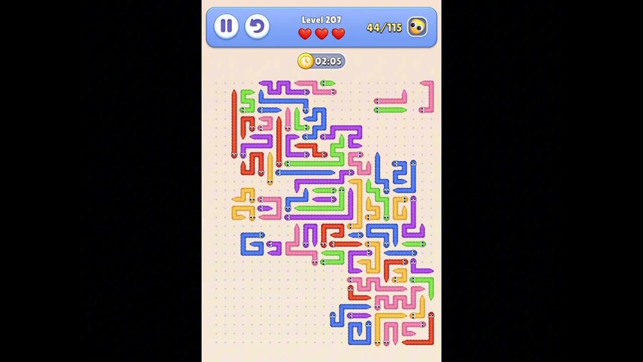 Snake Escape &ndash; Level 207 Walkthrough 🐍🧩✨
