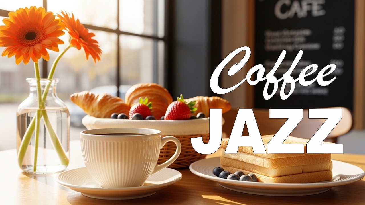 Coffee Jazz ☕ Coffee Shop Ambiance & Smooth Bossa Nova Piano for Happy Day Vol.05