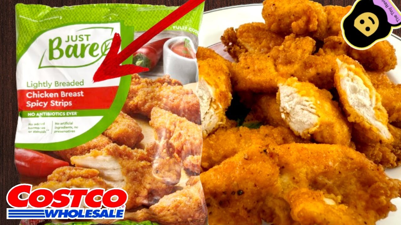 🌶️ Just Bare Lightly Breaded Chicken Breast Spicy Strips - Costco Product Review