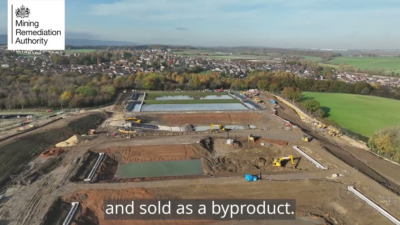Winter update on the construction of Thorpe Hesley mine water treatment scheme in South Yorkshire