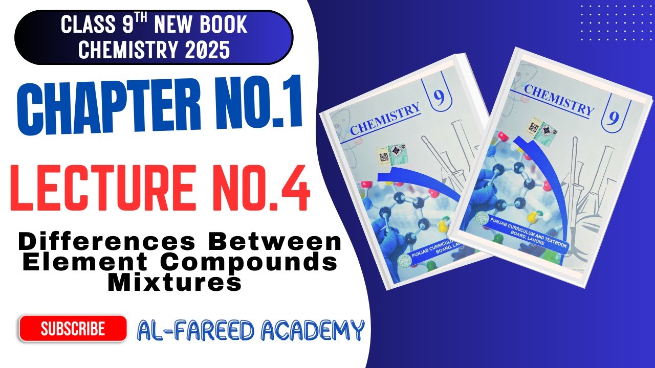 Differences Between , Element Compounds Mixtures Class 9th Chemistry | 9th Class Chemistry Chapter 1