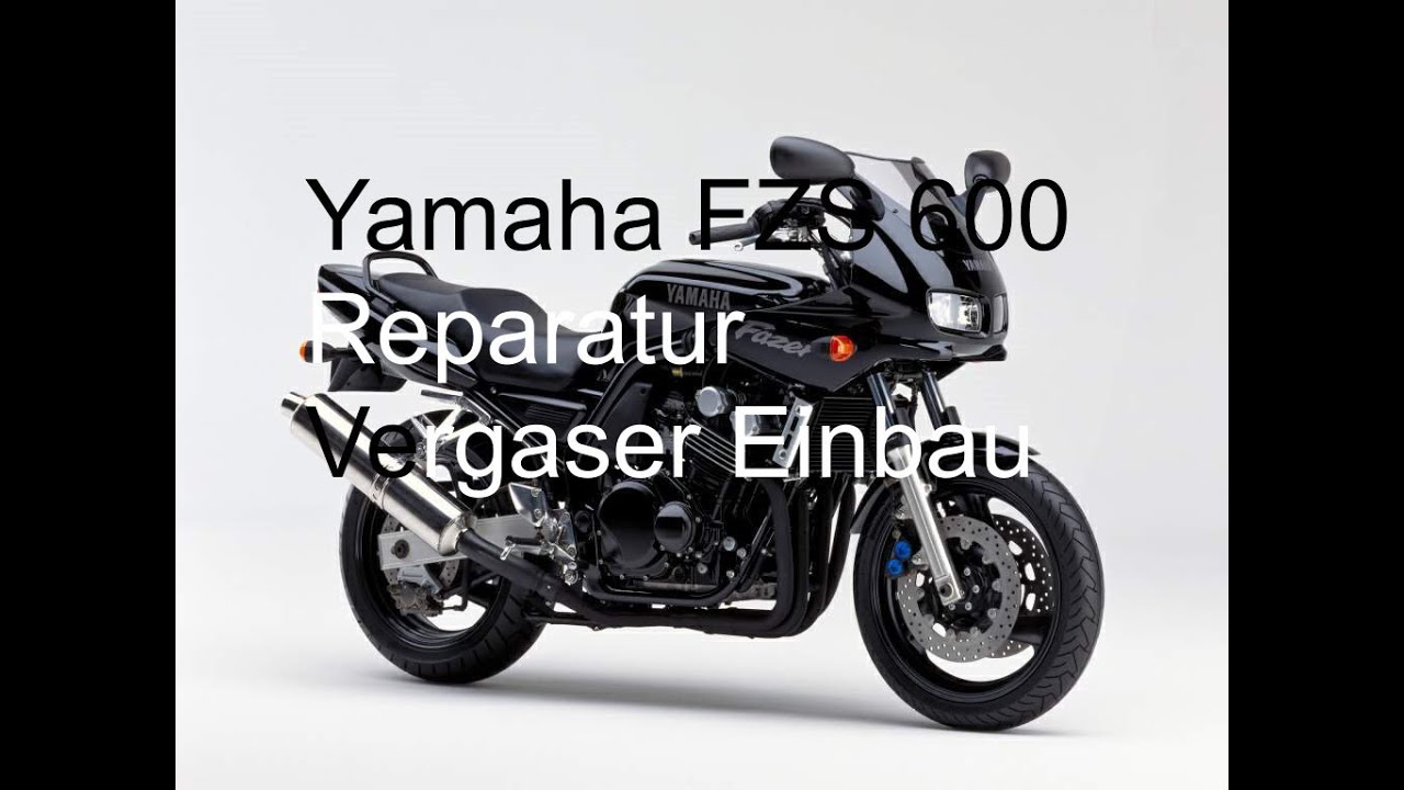 Yamaha FZS 600 Fazer -Motorrad Reparatur Teil 9- Vergaser Einbau