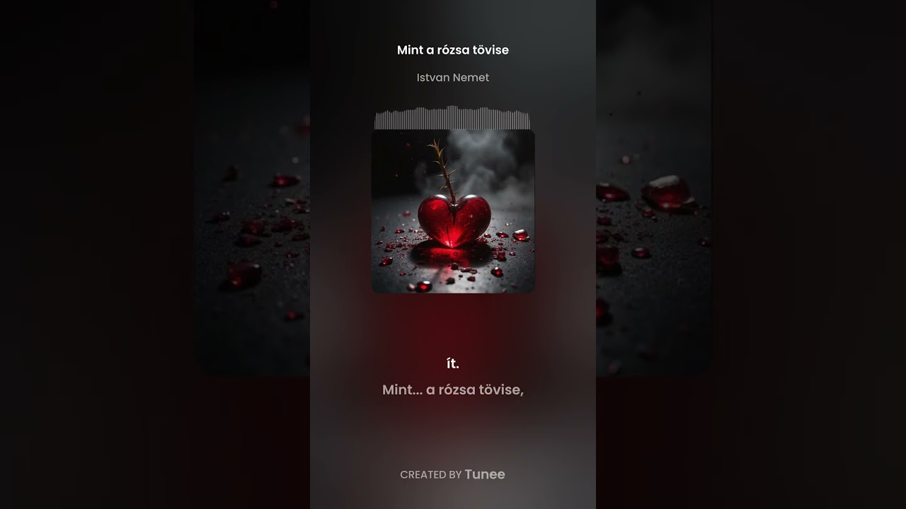Tunee Mint a rózsa tövise(tuneeaizene - szöveg: Kojó)#tuneeaizene