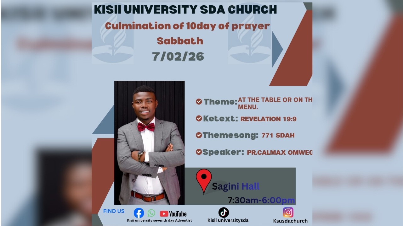 SABBATH WORSHIP -Culmination of Ten day of Prayer 07/02/2026