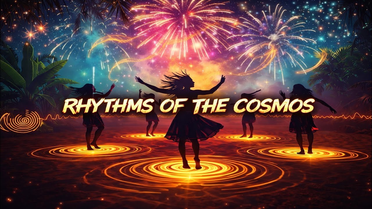 Rhythms of the Cosmos – Psychedelic Tribal Lyric Video | Hypnotic World Groove