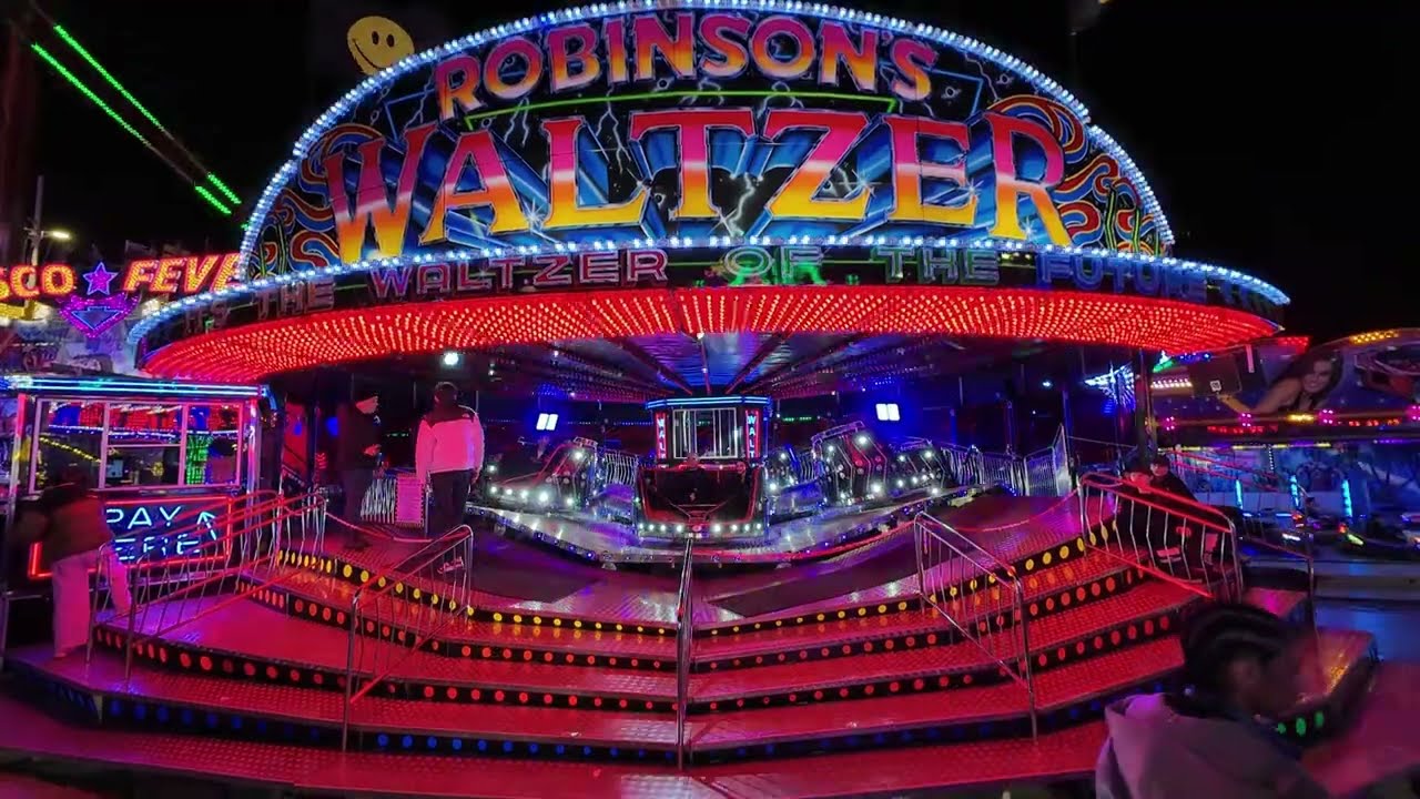 Stewart Robinson's Waltzer Up Close View | @ Leeds Valentine's Funfair 2025