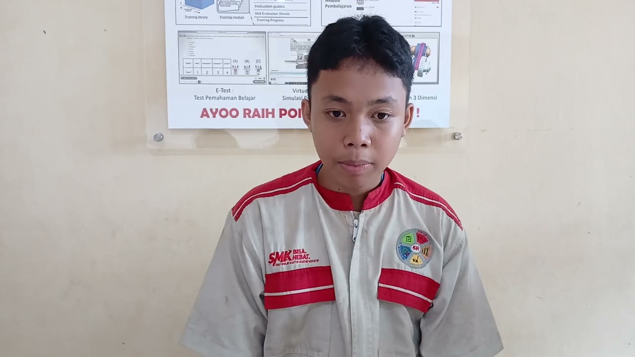 Presentasi aliran listrik sistem starter pada posisi awal starter