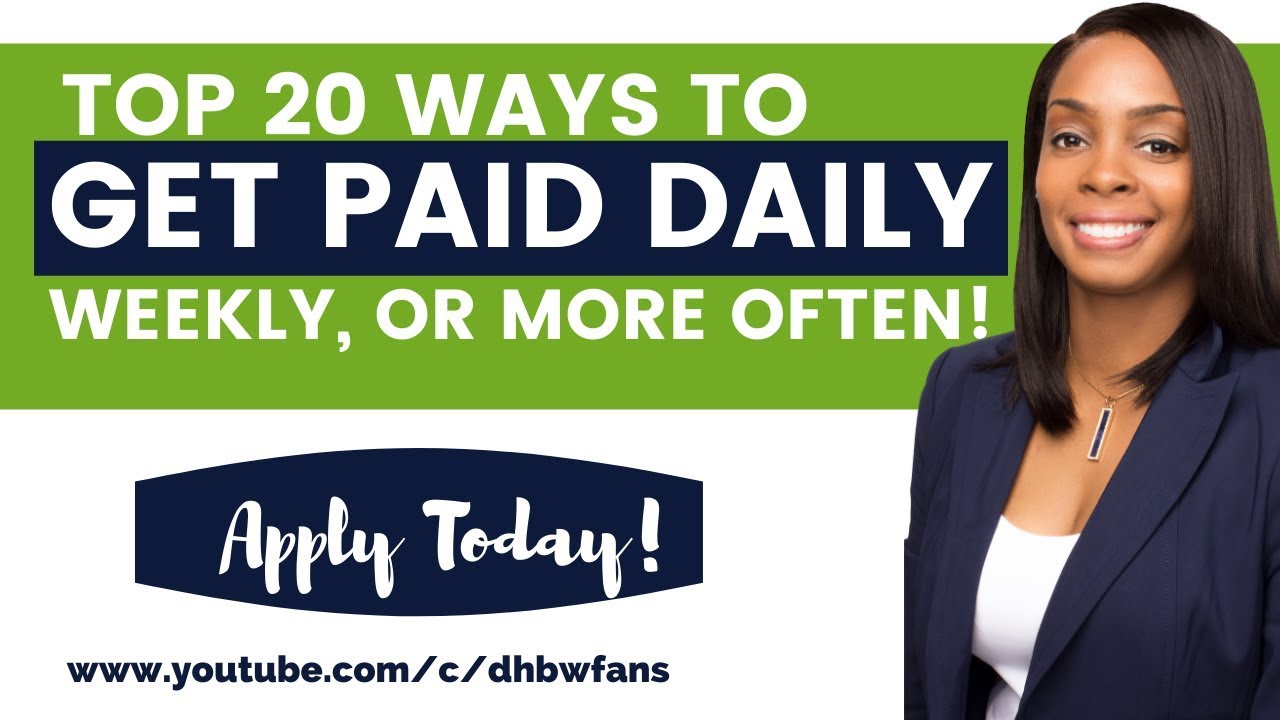 Get Paid Fast! 20 Online Jobs That Pay Daily, Weekly, or Within Hours