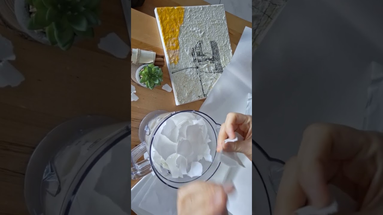 50호 대작의 시작, 한지 찢는 소리 27분 ASMR |#ASMR #작업기록 #한지드로잉 #StudioVlog #ArtProcess #PaperSound #DrawingASMR 