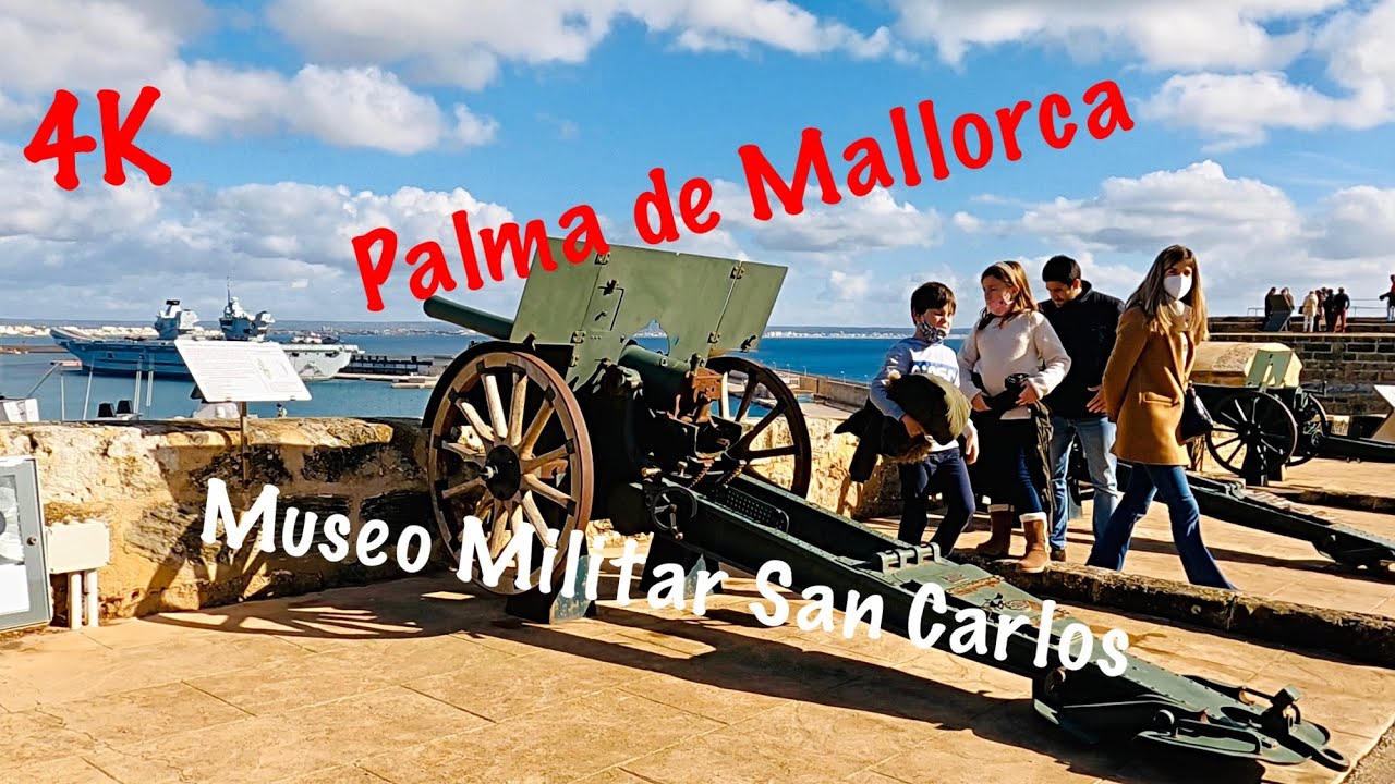 4K🌴Palma de Mallorca 🎖Museo Militar Castillo San Carlos 🗓28November 2021🌤13°C.