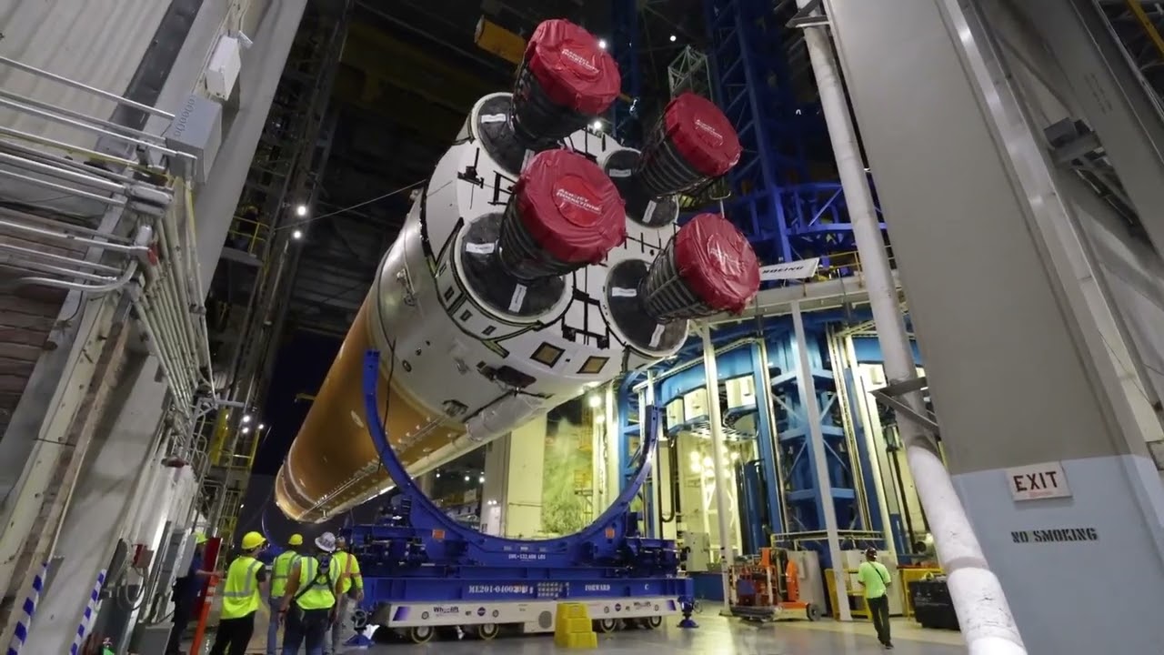 NASA&rsquo;s SLS Core Stage: Preparing for Pegasus Barge Move
