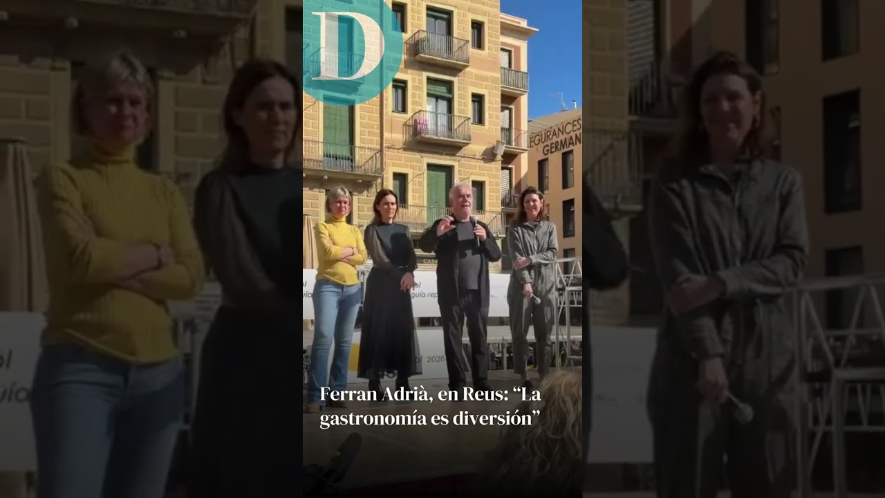 Ferran Adrià, en Reus: “La gastronomía es diversión”
